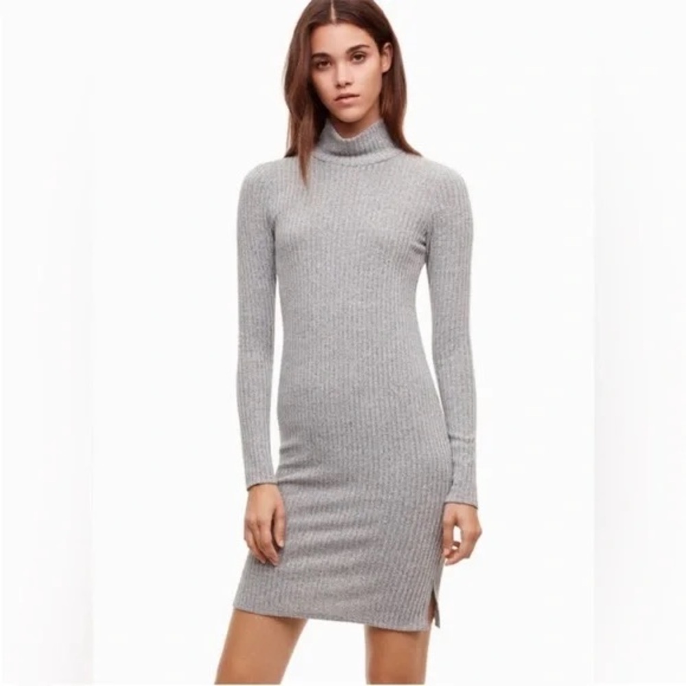 Wilfred Heather Gray Long Sleeve Dress